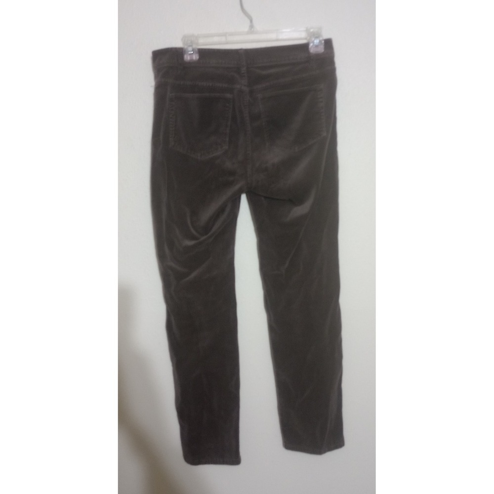 J. Jill Womens Brown Velvet Straight Leg Pants Size 6 Stretch Cotton Blend - Picture 2 of 5